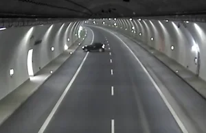 Kuriozalne zachowanie kierowcy w tunelu im. Kaczyńskich (film)