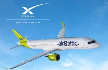 airBaltic pierwszym europejskim przewoźnikiem z internetem satelitarnym Starlink