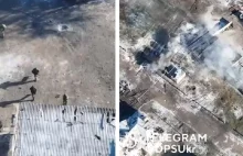 Wagnerowcy ostrzelani z drona. Ukraińcy pokazali nagranie