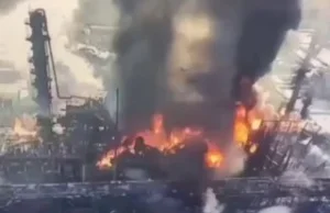 Potężny pożar w chińskiej fabryce chemicznej !!!