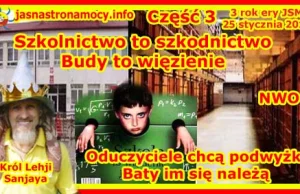 Szkolnictwo to szkodnictwo! Budy to więzienie! Oduczyciele chcą podwyżki!