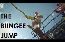 Skok na bungee bez uprzęży