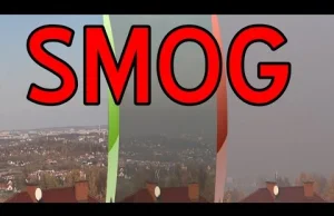 Porównanie czystego dnia nad Krakowem do dnia w którym jest SMOG.