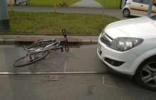 W Łodzi rośnie liczba wypadków z udziałem rowerzystów