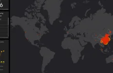 Aktualizowana globalna mapa ekspansji koronawirusa z Wuhan
