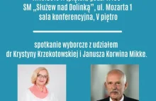 Konferencja prasowa Krystyny Krzektowskiej i Janusza Korwina Mikke