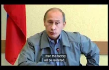 Putin z gospodarską wizytą w upadającej fabryce, "prostuje" zarząd