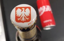 Orzeł bez korony na niemieckim piwie