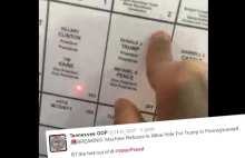 Maszyny w Pensylwanii nie pozwalają głosować na Donalda Trumpa