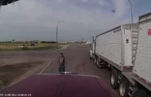 Kierowca ciężarówki oszukał przeznaczenie