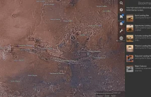 NASA Mars Trek – ruszyła marsjańska wersja Google Earth