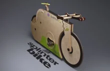 SplinterBike Quantum - jeżdżący rower zdrewna. Bez metalowych części
