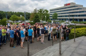 Protest pracowników Lotosu