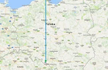 Przejechał Polskę rowerem w linii prostej - 760 km!