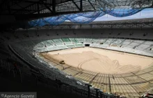 Wrocławski stadion tydzień przed terminem końca budowy - zdjęcia