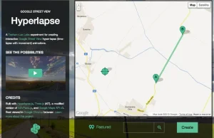 Tworzenie time-lapsów ze zdjęć Google Street View