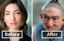 30+ Incredible Pics Of Actors Before And After Applying Movie Makeup That...