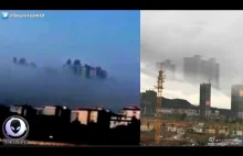 Dziwne zjawisko na Chińskim niebie - Miasto w chmurach