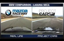 Laguna Seca w rzeczywistości i w Project CARS