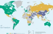 Które kraje najbardziej ograniczają wolność w internecie?