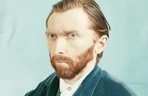 Autoportret Van Gogha jako zdjęcie.