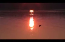 Magiczny zachód słońca na jeziorze Ińsko.