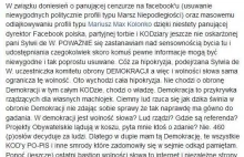 Użytkownik facebook'a nie wytrzymał! Cała prawda o cenzurze i Demokracji.