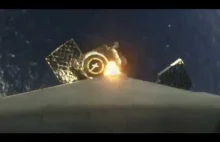Lądowanie Falcona z perspektywy rakiety.