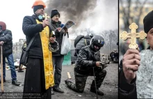 Ukraina - duchowny błogosławił do końca.