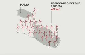 Największa na świecie morska farma wiatrowa będzie większa od Malty