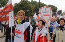 Nauczyciele chcą podwyżek - protest w Warszawie