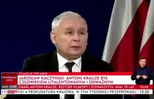 Kaczyński o śmierci Krauzego "mógłby żyć wiele lat, ale był przedmiotem ataku"