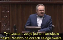 Marek Jakubiak w sejmie: Warszawa to nie jest miasto Gronkiewicz Waltz!