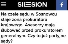 Żona Prokuratora Krajowego została Prezesem Sądu Rejonowego w Sosnowcu