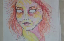 Dziewczyna wzięła LSD i przez całą noc malowała swoje portrety