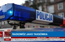Pilica. Pijany, 17-letni Kamil P., pomylił radiowóz policyjny z taksówką