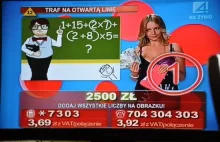 Teleturnieje na TV4 - wałek czy wyższa matematyka
