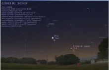 Kometa SOHO-2875 może być widoczna na nocnym niebie.