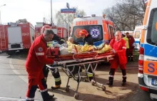 Wypadek tramwajów w Łodzi na Limanowskiego - 7.04.2014