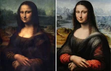 Wygląda jak Mona Lisa i to jest Mona LIsa - oryginalna - wcześniejsza.