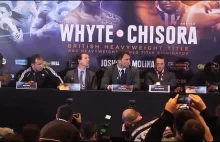 Chisora rzuca stołem podczas konferencji prasowej