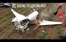 BRUTAL CRASH, The last flight of my new RC Boeing...