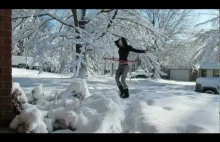 Hula-hop na śniegu