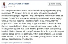 Poseł Godson tłumaczy, czemu głosował za wotum zaufania dla rządu