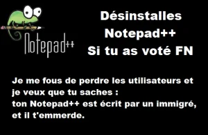 Deweloper Notepad++: Wyborcy Frontu Narodowego mają odinstalować mój program