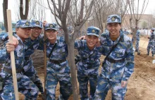 Chiny wysyłają 60,000 żołnierzy do sadzenia drzew.