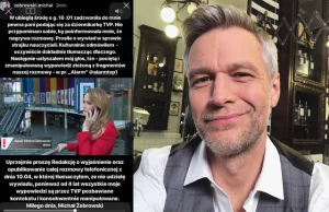 Michał Żebrowski odmawiając wywiadu TVP, udzielił wywiadu TVP