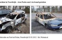 Holandia: Dwa polskie samochody spłonęły w miejscowości Noordwijk