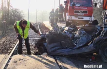 21.12.2015 Wypadek na przejeździe kolejowym w Krakowie