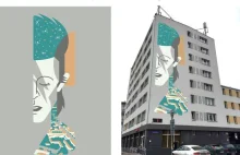 David Bowie na muralu w Warszawie